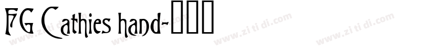 FG Cathies hand字体转换